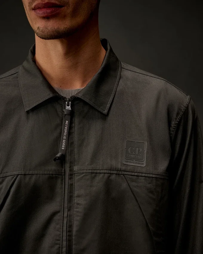 Metropolis Series Gabardin Fermuarlı Overshirt