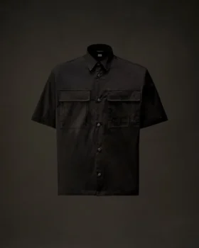 Metropolis Series Gabardin Kısa Kollu Düğmeli Gömlek