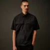 Metropolis Series Gabardin Kısa Kollu Düğmeli Gömlek