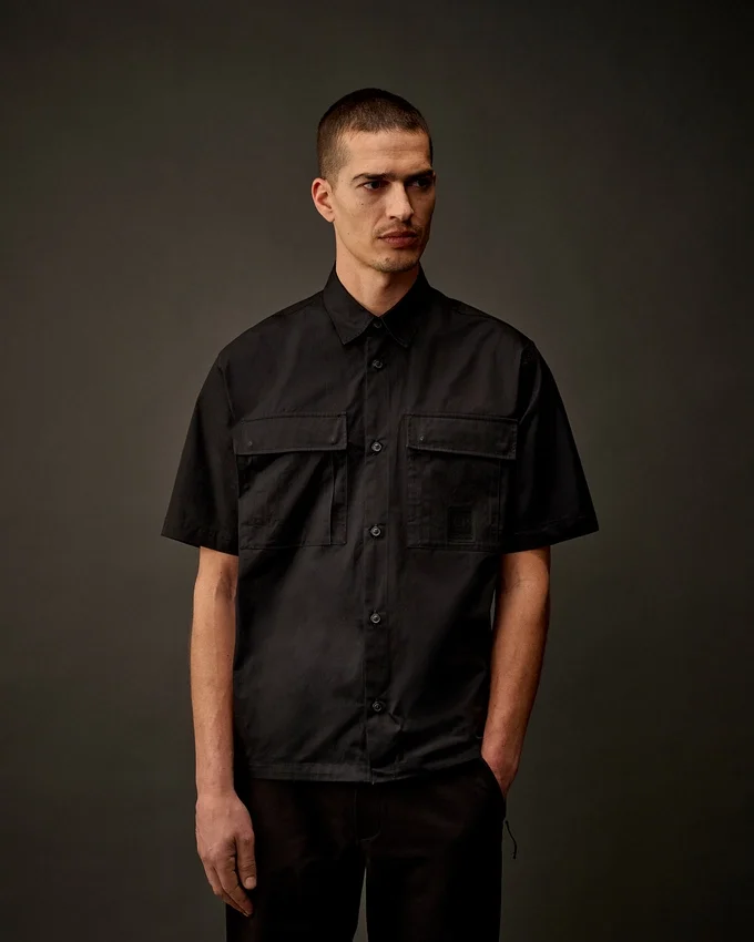 Metropolis Series Gabardin Kısa Kollu Düğmeli Gömlek