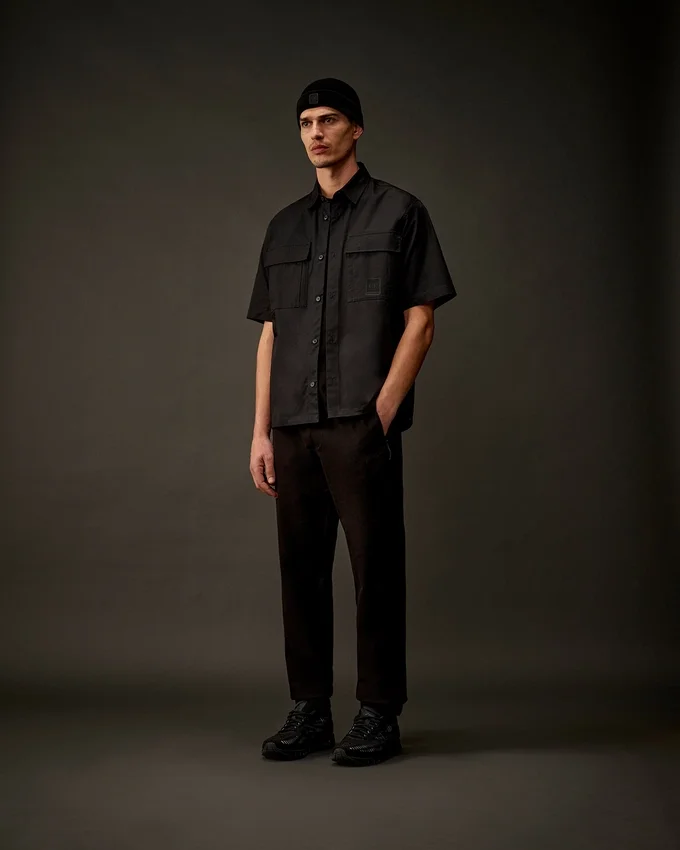 Metropolis Series Gabardin Kısa Kollu Düğmeli Gömlek