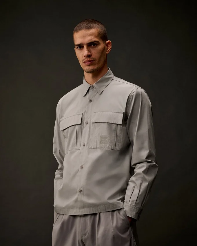 Metropolis Series Gabardin Uzun Kollu Düğmeli Gömlek