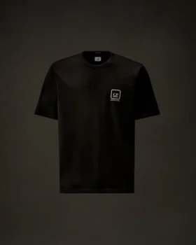 Metropolis Series Merserize Jersey Kısa Kollu Baskılı Rozetli Gömlek