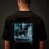Metropolis Series Merserize Jersey Kısa Kollu Baskılı Rozetli Gömlek