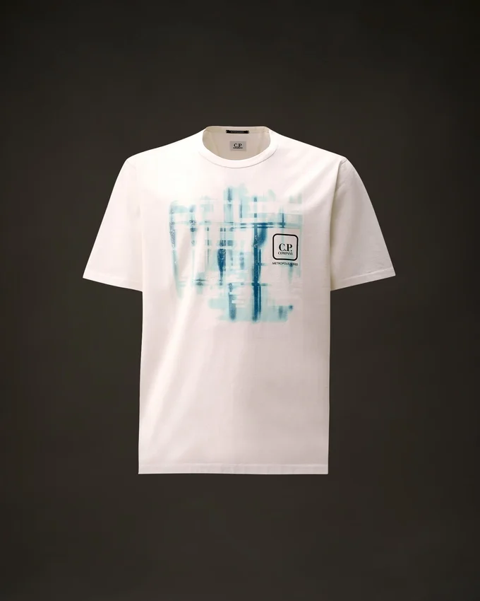 Metropolis Series Merserize Jersey Kısa Kollu Grafik Logolu Gömlek