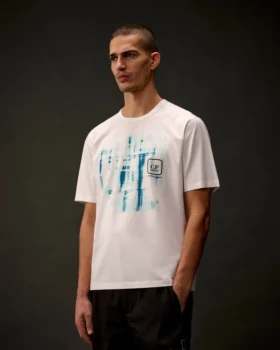 Metropolis Series Merserize Jersey Kısa Kollu Grafik Logolu Gömlek