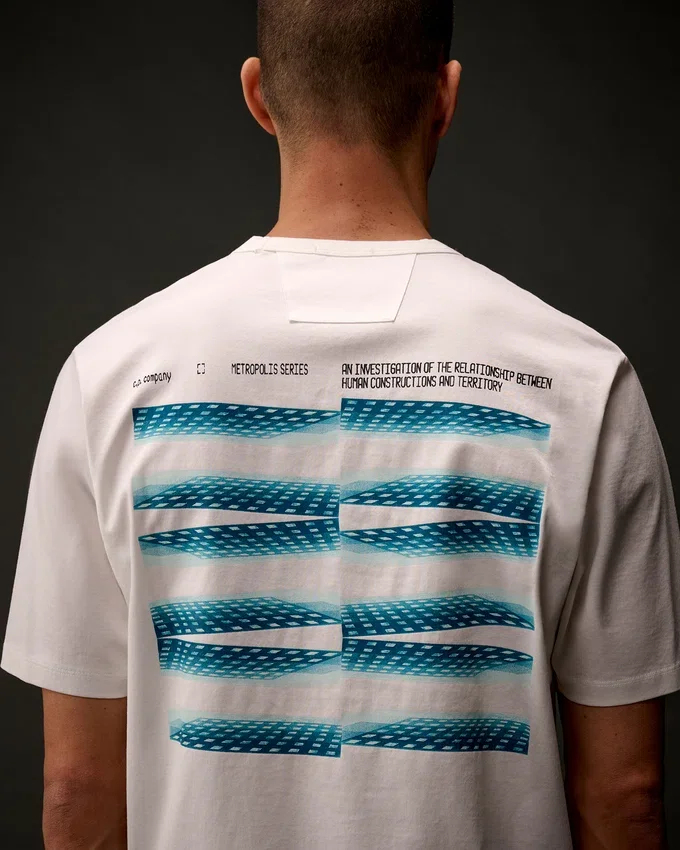 Metropolis Series Merserize Jersey Kısa Kollu Grafik Tişört