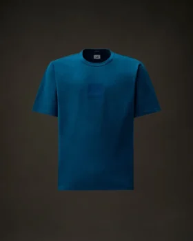 Metropolis Series Merserize Jersey Kısa Kollu Kauçuk Kaplamalı Rozetli Tişört