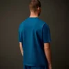 Metropolis Series Merserize Jersey Kısa Kollu Kauçuk Kaplamalı Rozetli Tişört
