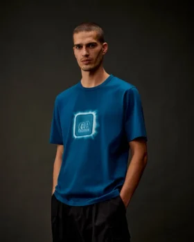 Metropolis Series Merserize Jersey Kısa Kollu Rozetli Gömlek