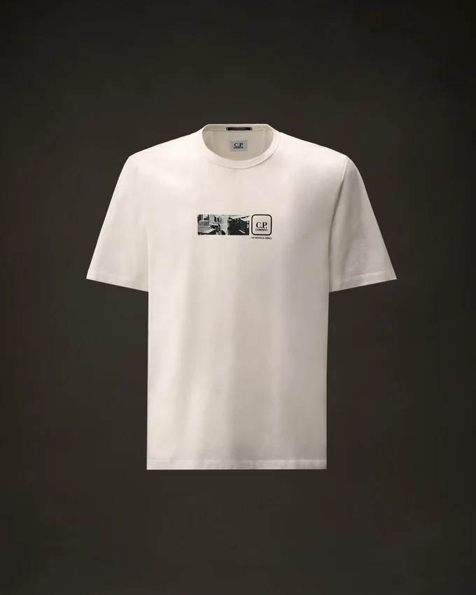 Metropolis Series Merserize Jersey Kısa Kollu Sırt Nakışlı Gömlek