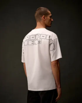 Metropolis Series Merserize Jersey Kısa Kollu Sırt Nakışlı Gömlek