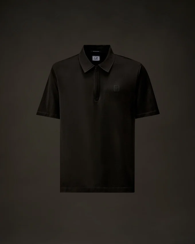 Metropolis Series Merserize Jersey Kısa Kollu Yarım Fermuarlı Polo
