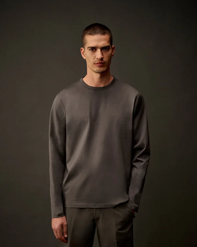 Metropolis Series Merserize Jersey Uzun Kollu Gömlek