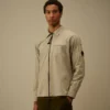 Organik Gabardin Fermuarlı Lens Overshirt