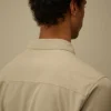 Organik Gabardin Fermuarlı Lens Overshirt