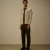 Organik Gabardin Fermuarlı Lens Overshirt