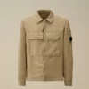 Pamuk/Keten Fermuarlı Lens Overshirt
