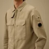 Pamuk/Keten Fermuarlı Lens Overshirt