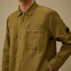 Pamuk/Keten Lens Fermuarlı Overshirt