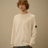 Pamuk/Naylon Yuvarlak Yaka Lens Raglan Kazak