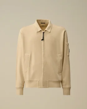 Pamuklu Diyagonal Polar Fermuarlı Lens Sweatshirt