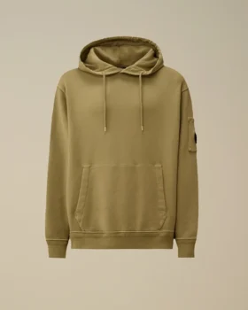 Pamuklu Diyagonal Polar Kapüşonlu Lens Sweatshirt