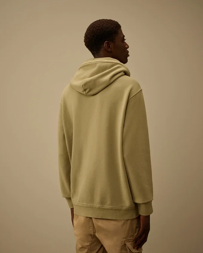 Pamuklu Diyagonal Polar Kapüşonlu Lens Sweatshirt