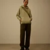 Pamuklu Diyagonal Polar Kapüşonlu Lens Sweatshirt
