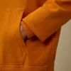 Pamuklu Diyagonal Polar Kapüşonlu Sweatshirt