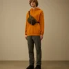 Pamuklu Diyagonal Polar Kapüşonlu Sweatshirt