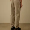 Pamuklu Gabardin Gevşek Kargo Pantolon