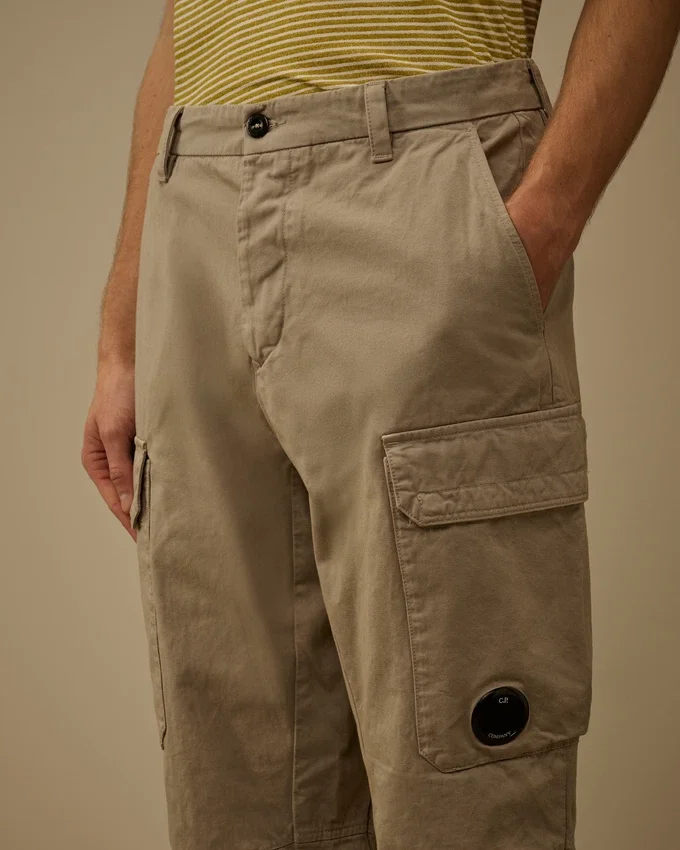 Pamuklu Gabardin Gevşek Kargo Pantolon