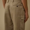 Pamuklu Gabardin Gevşek Kargo Pantolon