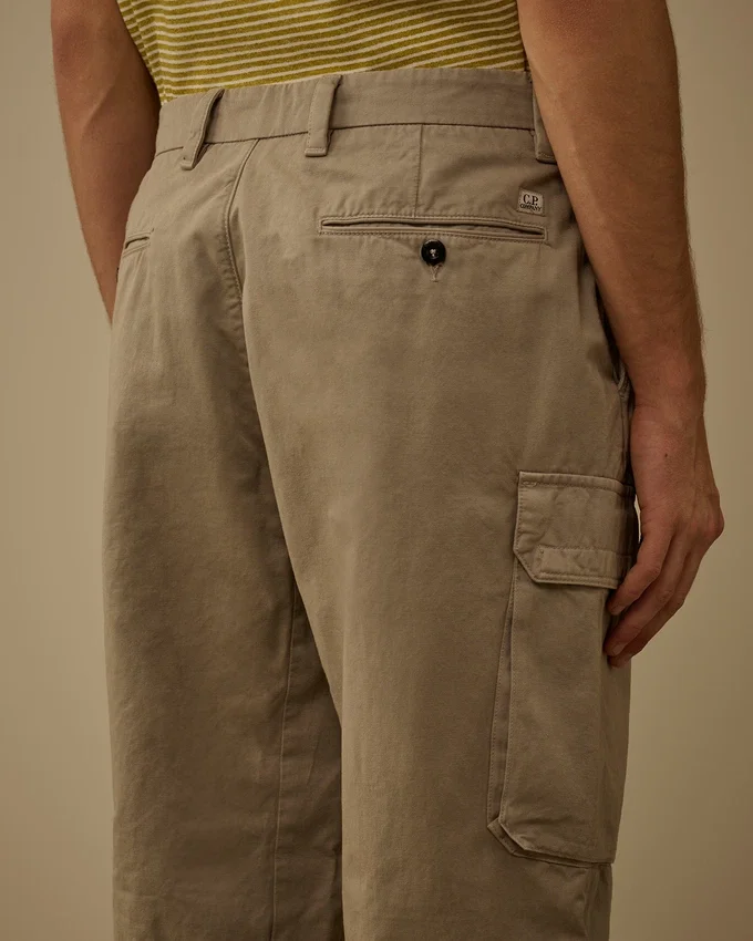 Pamuklu Gabardin Gevşek Kargo Pantolon