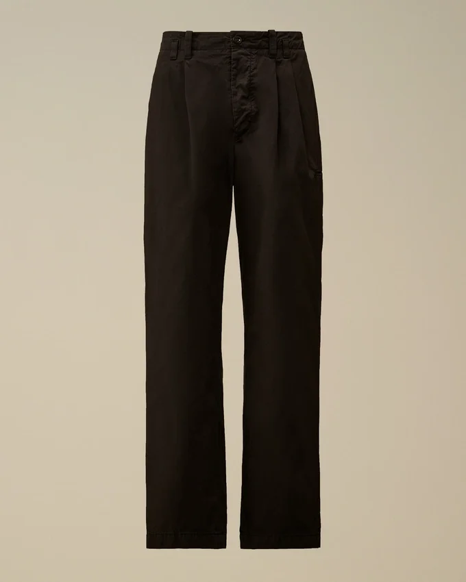 Pamuklu Gabardin Gevşek Pense Pantolon