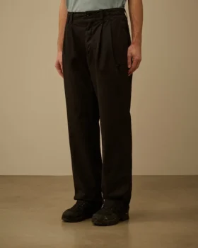 Pamuklu Gabardin Gevşek Pense Pantolon