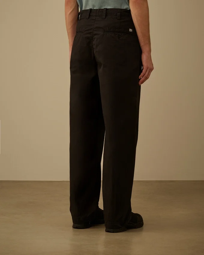 Pamuklu Gabardin Gevşek Pense Pantolon