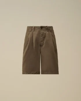 Pamuklu Gabardin Gevşek Pileli Şort