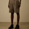 Pamuklu Gabardin Gevşek Pileli Şort