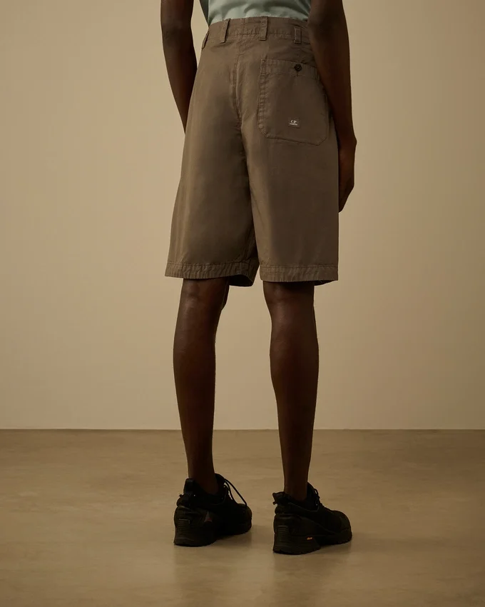 Pamuklu Gabardin Gevşek Pileli Şort