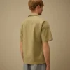 Poplin Kutu Kesim Kısa Kollu Gömlek