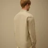 Poplin Uzun Kollu Lens Düğmeli Gömlek