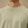Taranmış Jersey 10/2 Geniş Kesim Yalak Yaka Sweatshirt