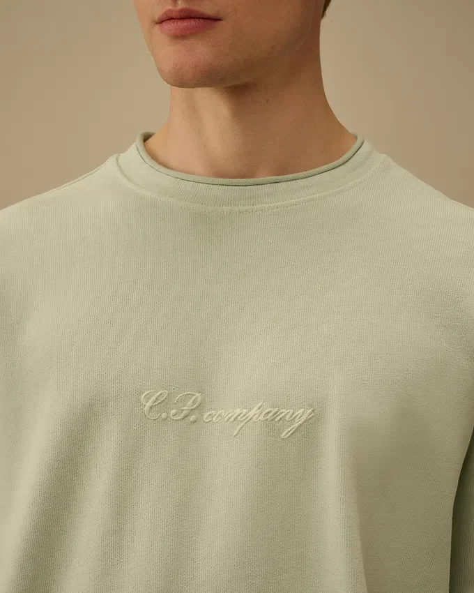 Taranmış Jersey 10/2 Geniş Kesim Yalak Yaka Sweatshirt