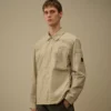 Taylon P Göğüs Cepli Lens Düğmeli Overshirt
