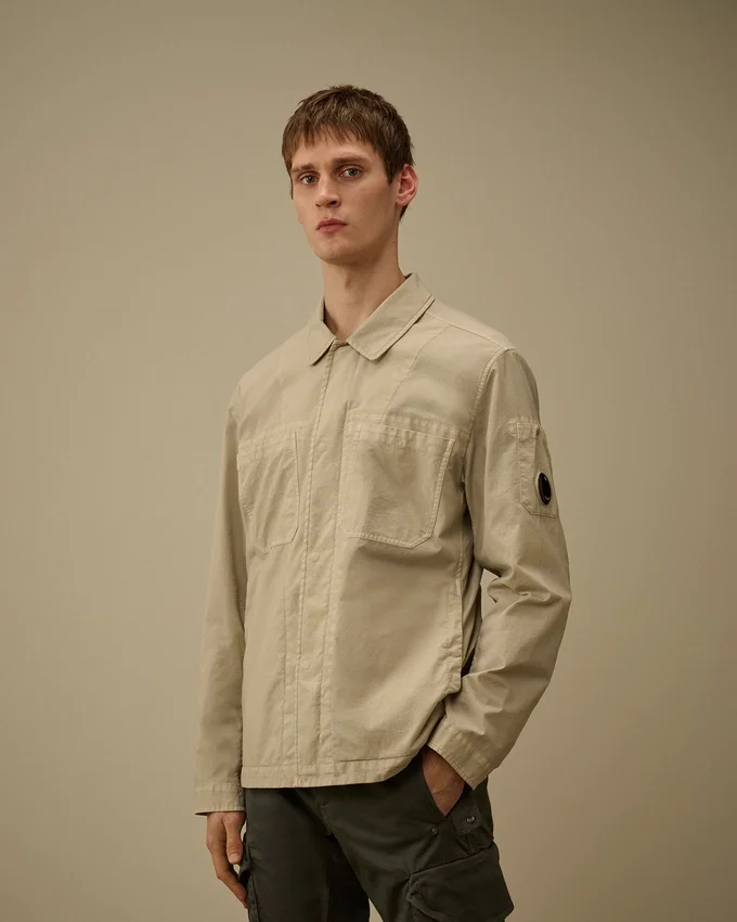 Taylon P Göğüs Cepli Lens Düğmeli Overshirt