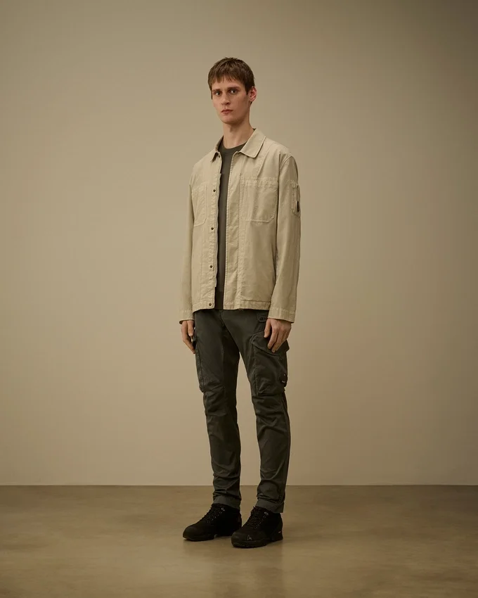 Taylon P Göğüs Cepli Lens Düğmeli Overshirt