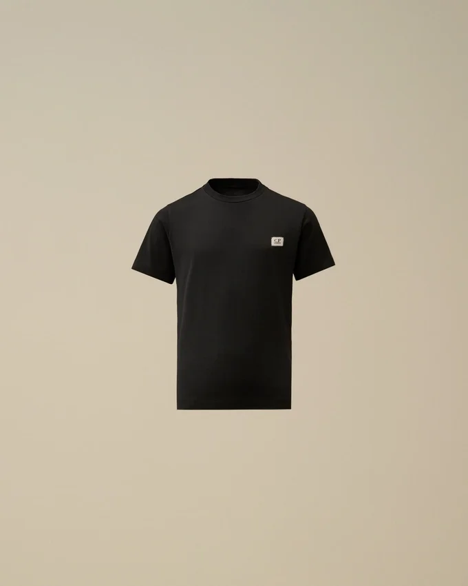 U16 30/1 Pamuklu Jersey Kısa Kollu Logo Yama Gömlek