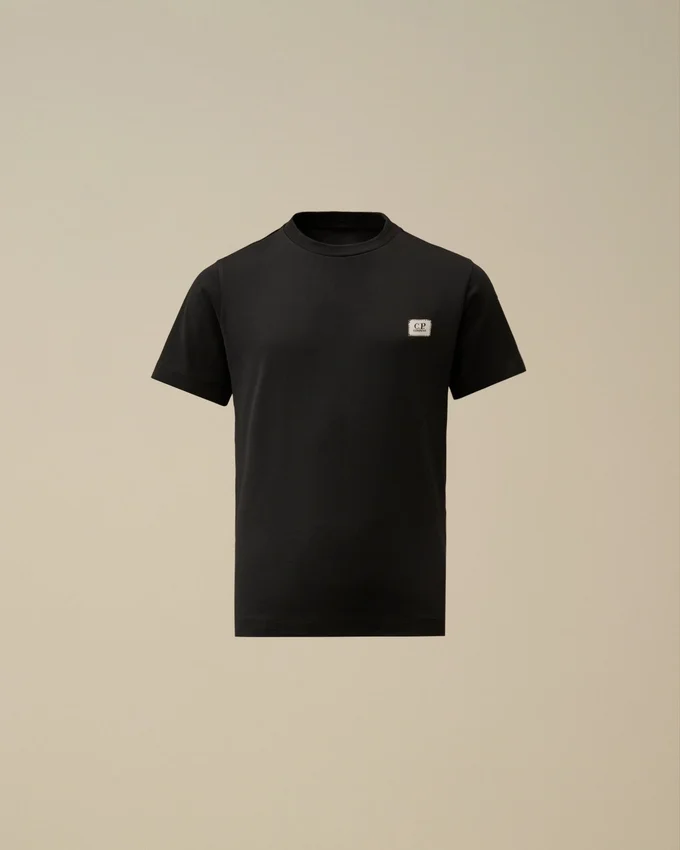 U16 30/1 Pamuklu Jersey Kısa Kollu Logo Yama Gömlek